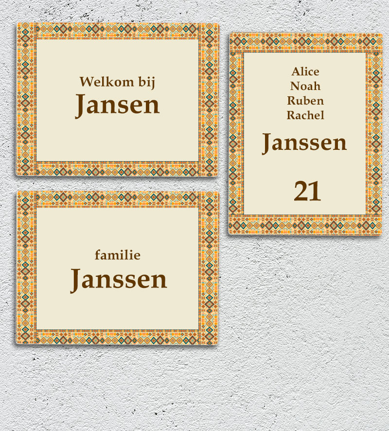 Welke Tekst Naambord Voordeur